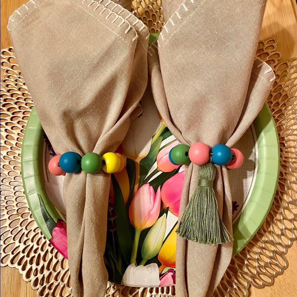 Napkin Rings, HANDMADE, Brand New - Picture 3 of 3